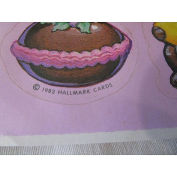 Chocolate Scented Easter Stickers Vintage Hallmark 1983 A Single Sheet - Picture 9 of 11